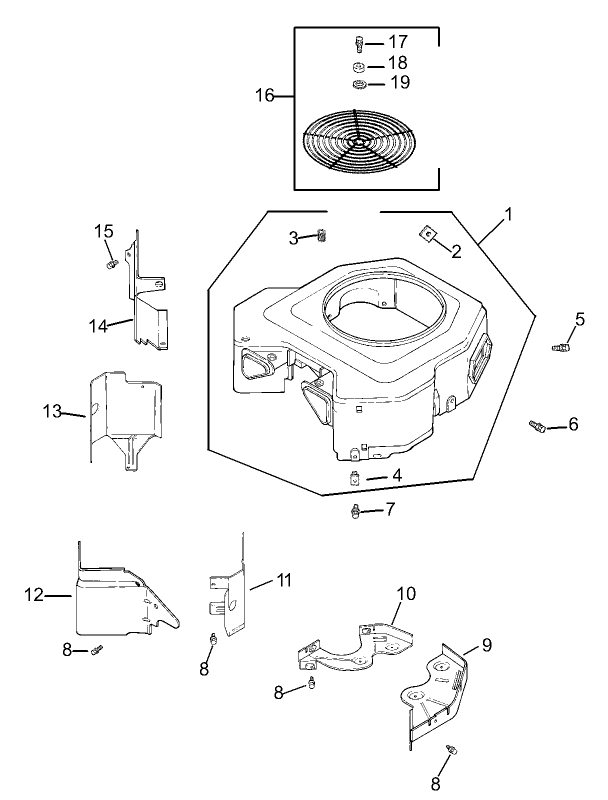 Blower Housing Assembly Kohler CV23S PS75560