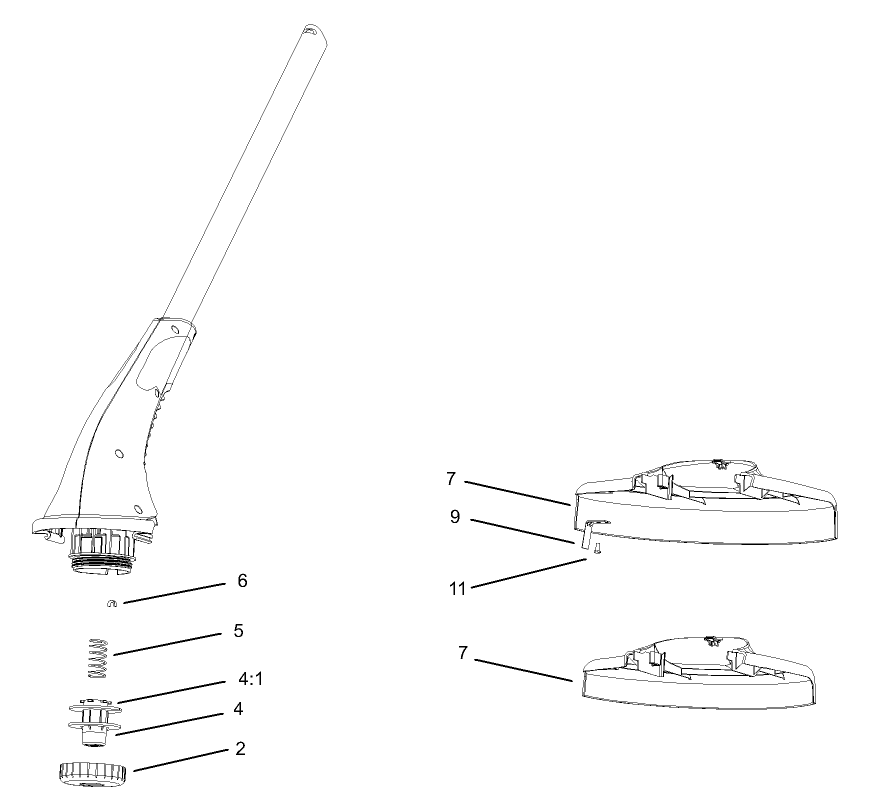 Motor and Cutting Shield Assembly