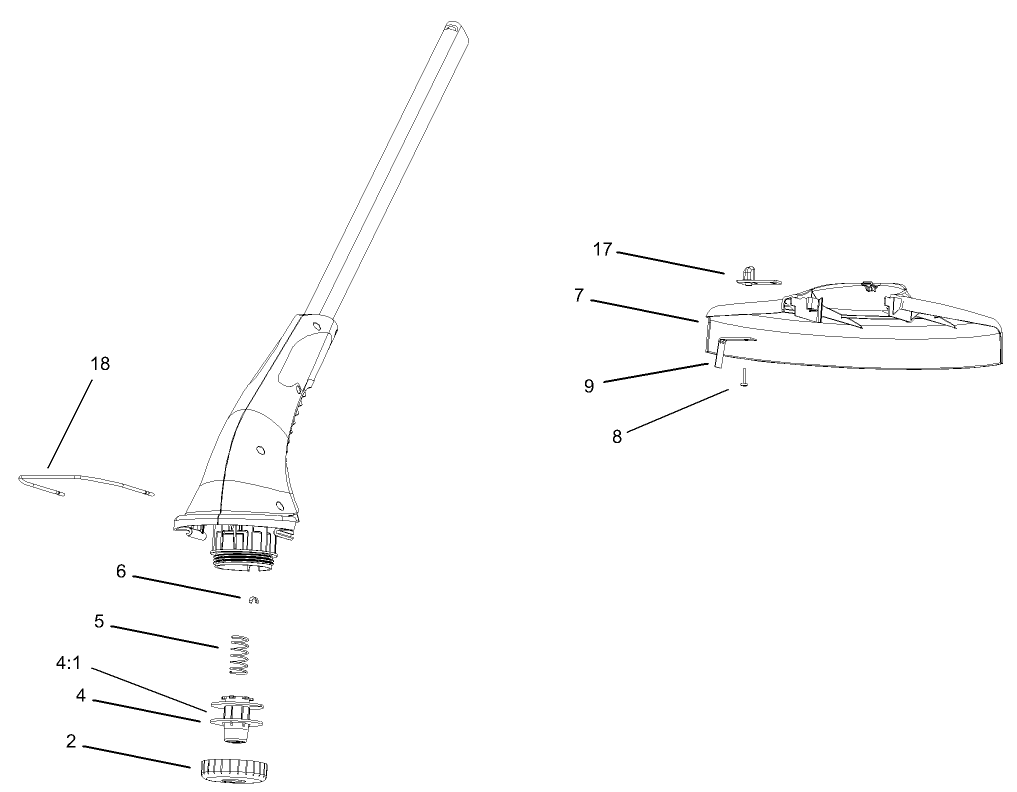 Motor and Cutting Shield Assembly