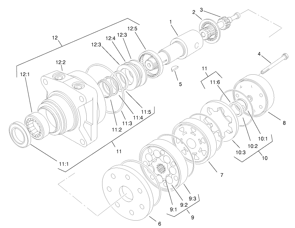 Hydraulic Motor Assembly No. 95-8693