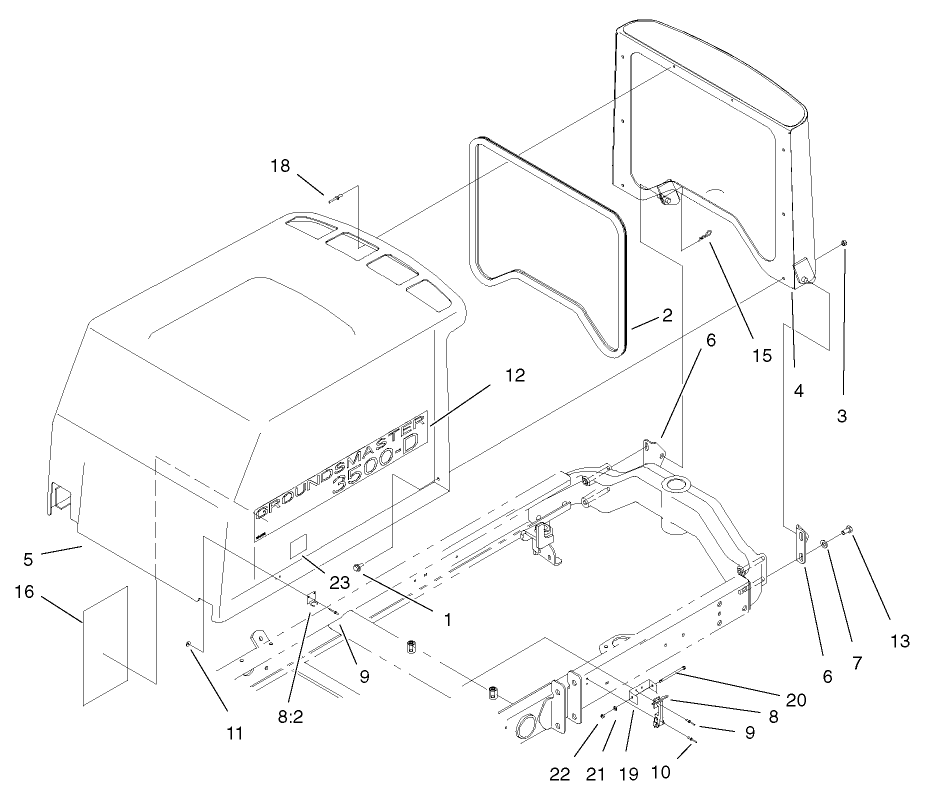 Hood-Screen Assembly