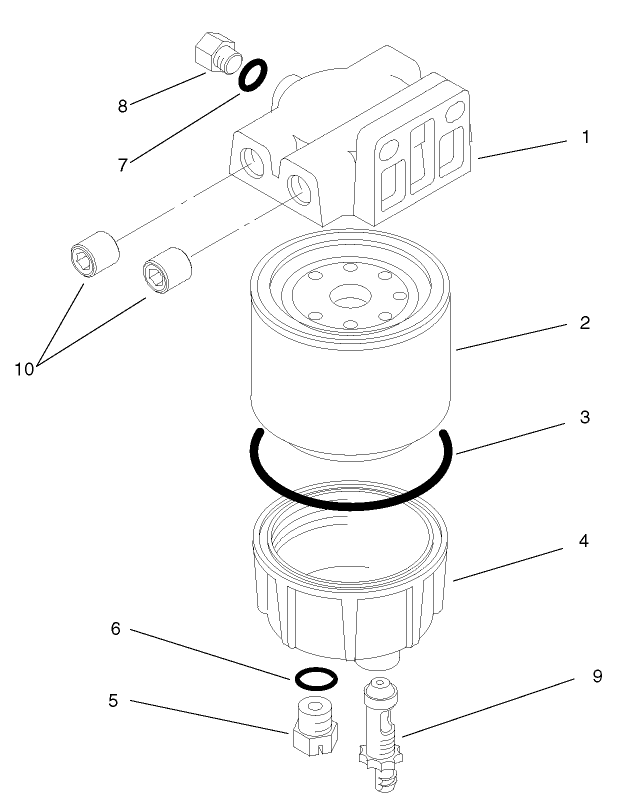 Water / Fuel Filter Assembly No. 98-9305
