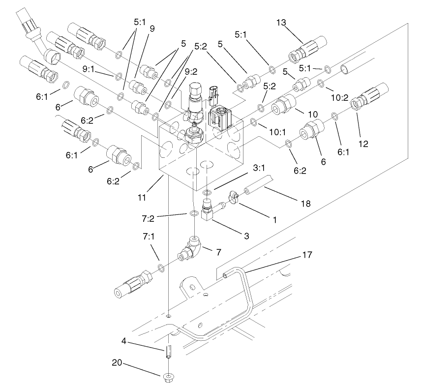 Manifold Block Installation Assembly