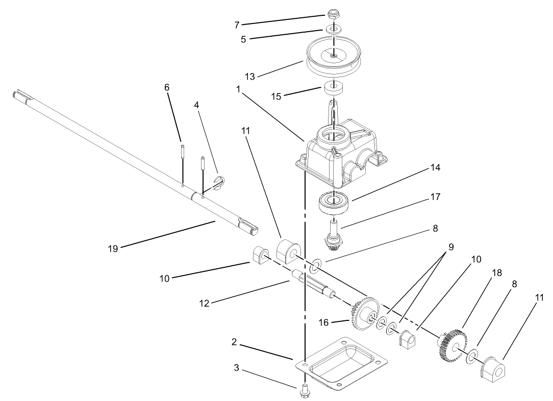 Gear Case Assembly No. 104-7671