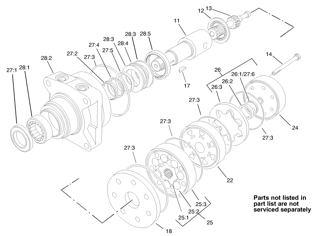 Hydraulic Drive Motor Assembly No. 92-9199