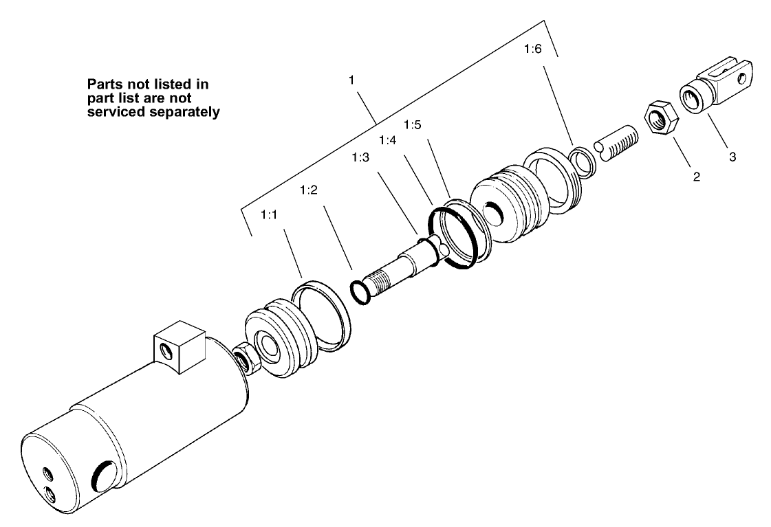 Hydraulic Cylinder Assembly No. 105-3822