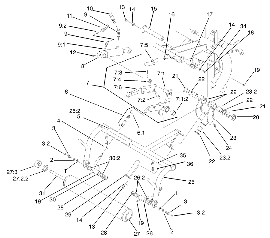 Rear Pull Frame Assembly