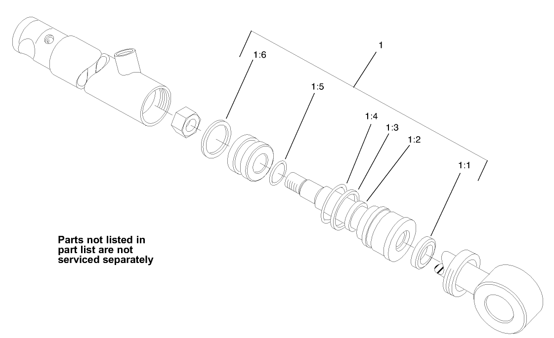 Hydraulic Cylinder Assembly No. 105-3823
