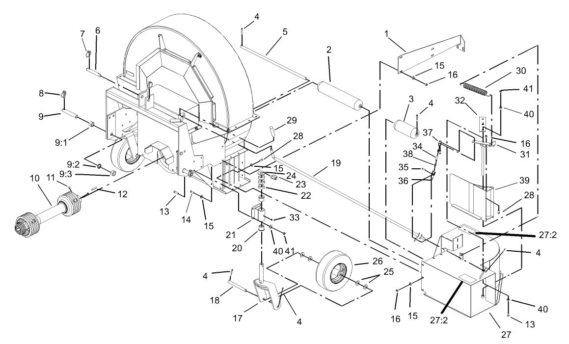 Chute and Roller Assembly