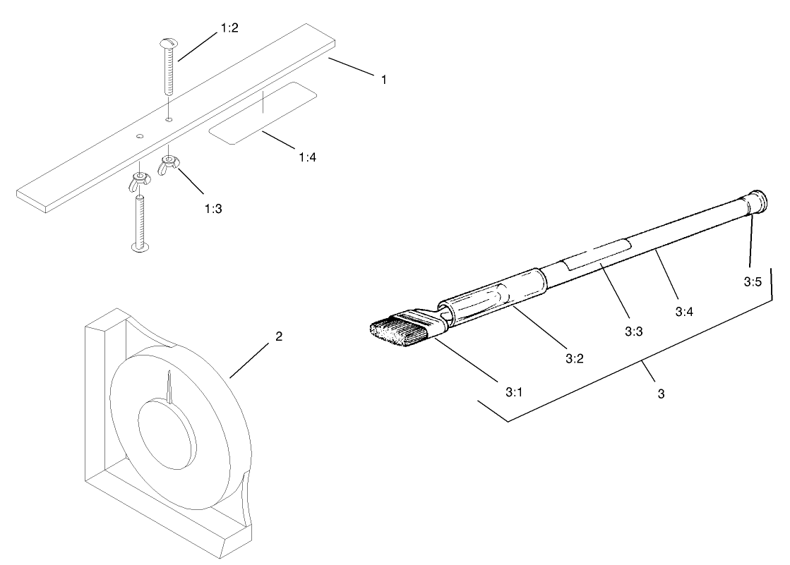 Guage Bar, Angle Indicator and Handle Assembly