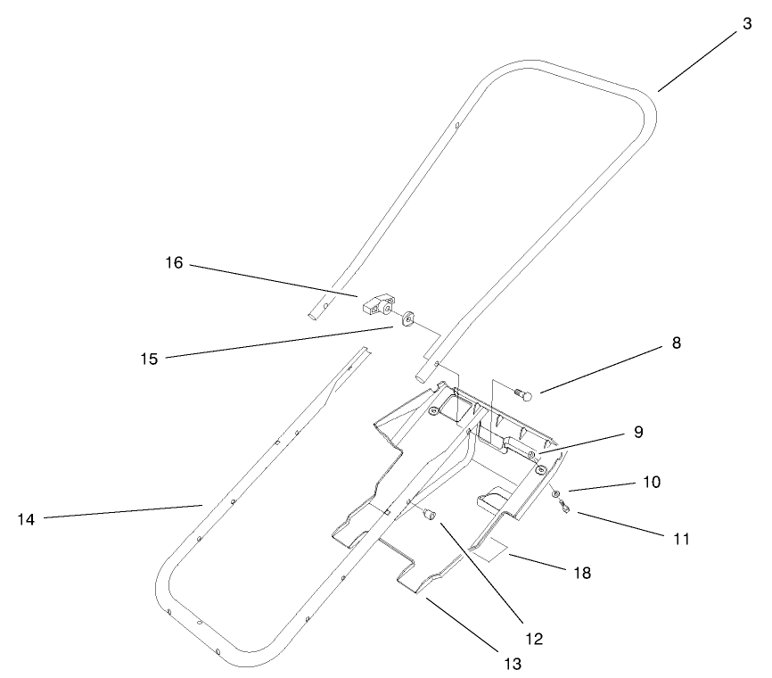 Handle and Lower Shroud Assembly