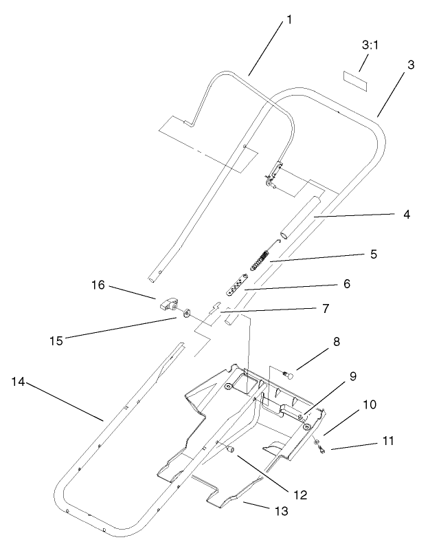 Handle and Lower Shroud Assembly