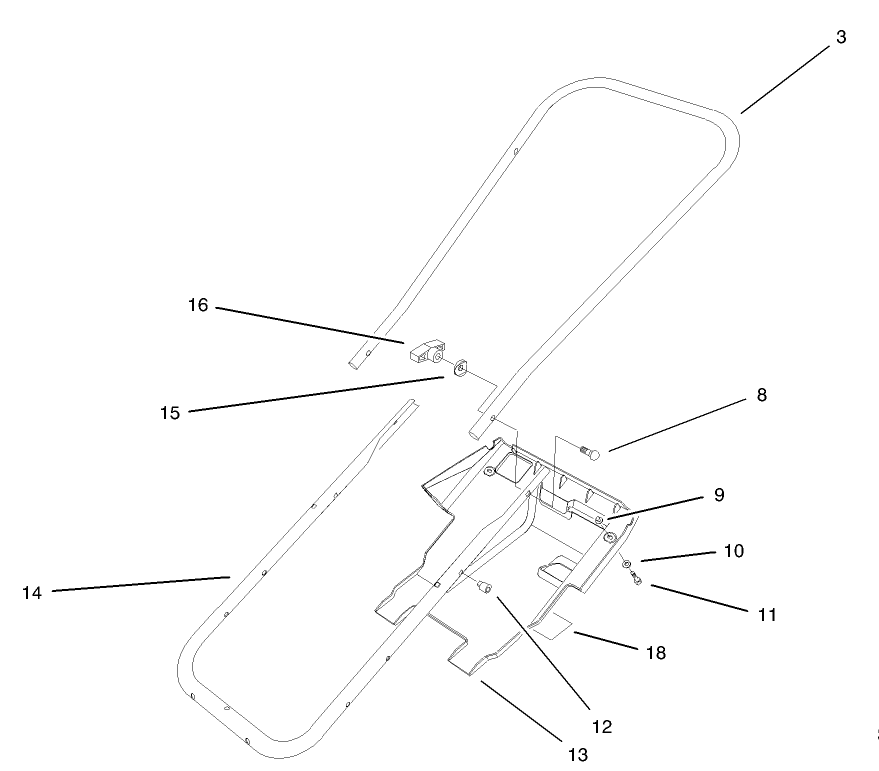 Handle & Lower Shroud Assembly