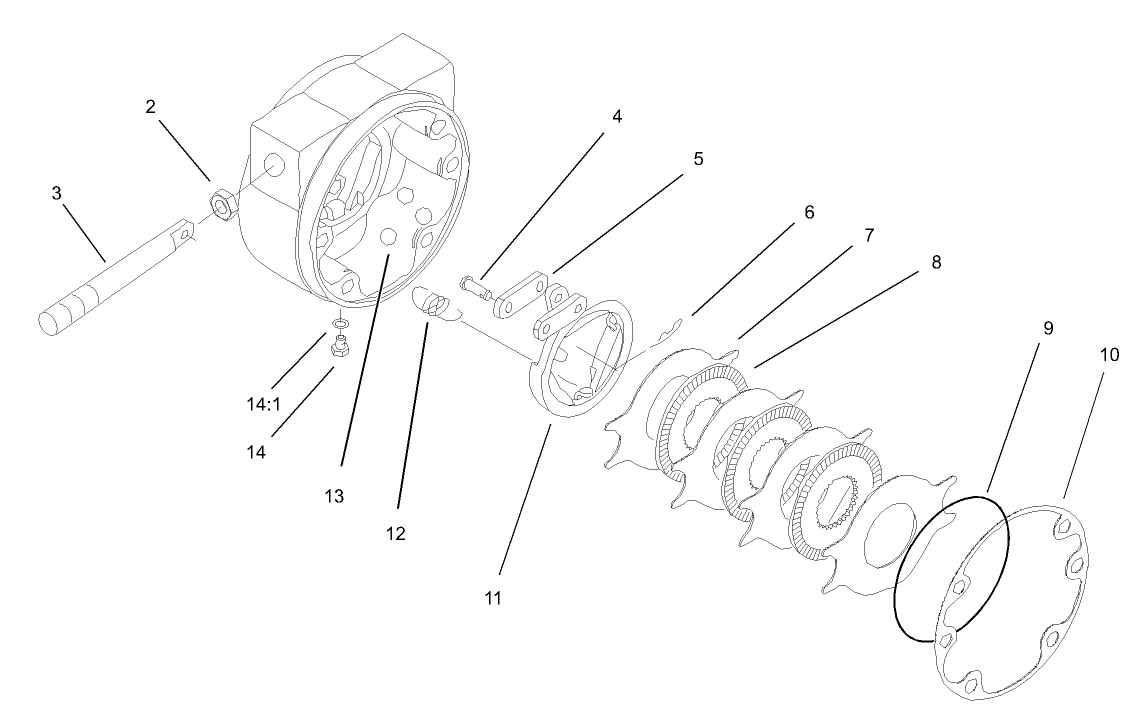 Right Hand Brake Assembly No. 100-3069