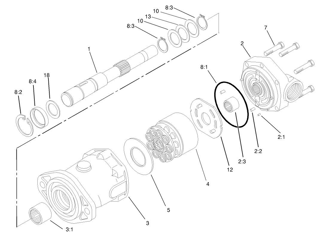 Piston Motor Assembly No. 100-3052