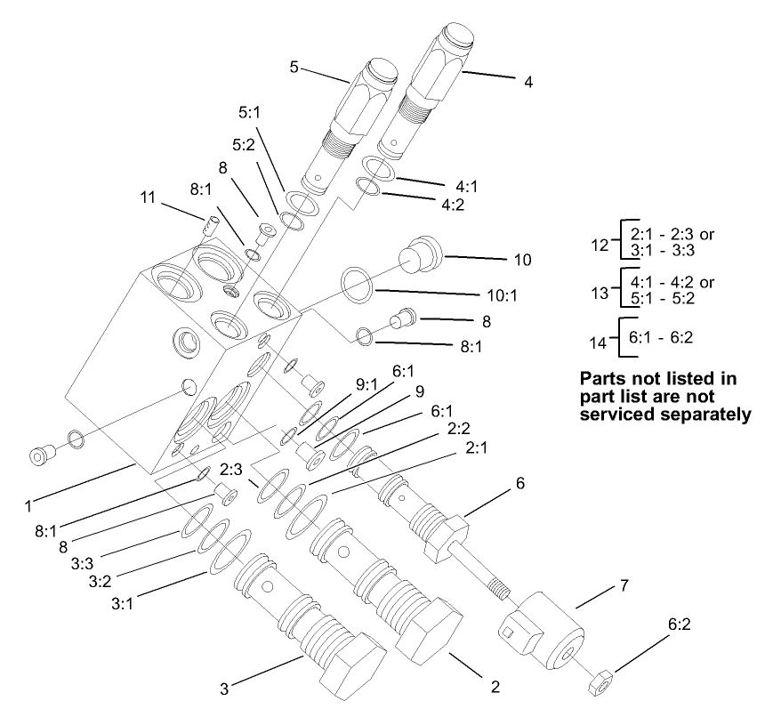 Power Take Off Manifold Assembly No. 100-3055