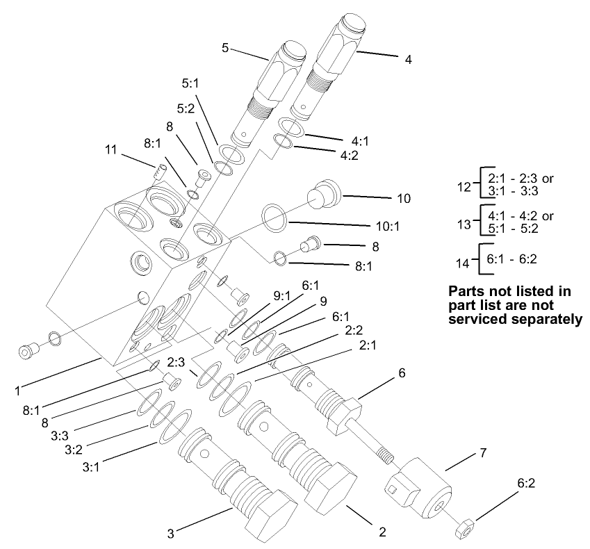 Power Take Off Manifold Assembly No. 105-4562