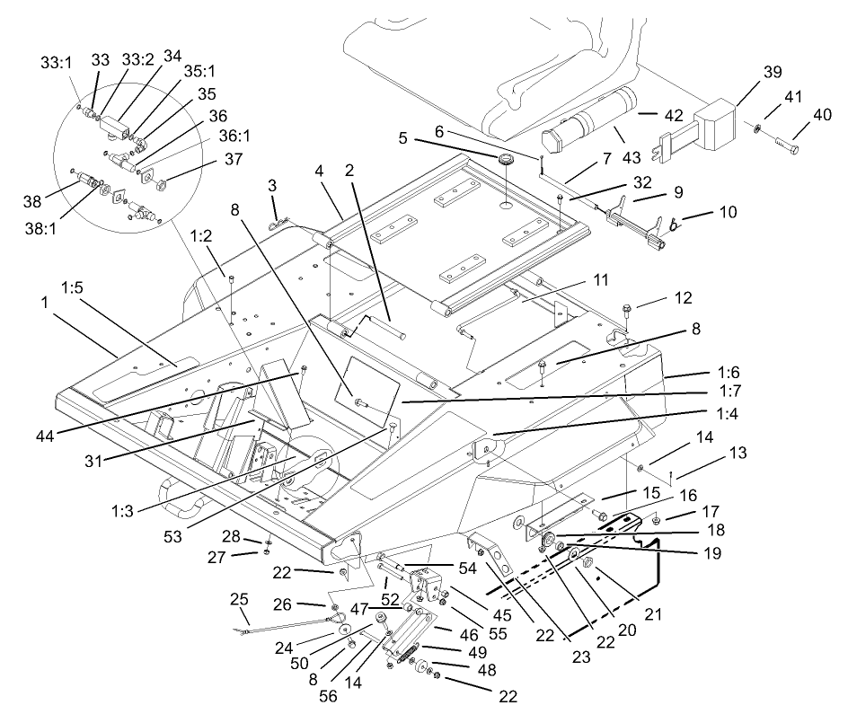Platform and Seat Base Assembly
