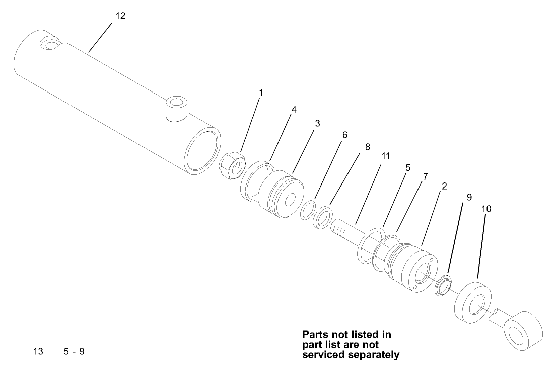 Hydraulic Cylinder Assembly No. 100-3016
