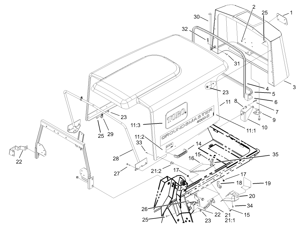 Hood and Screen Assembly