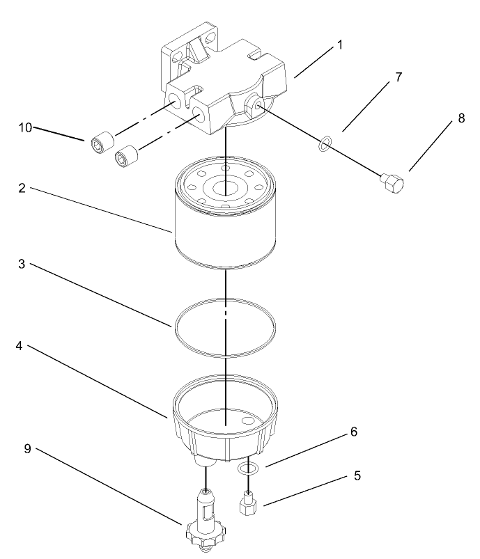 Water/Fuel Separator Filter Assembly No. 98-9305