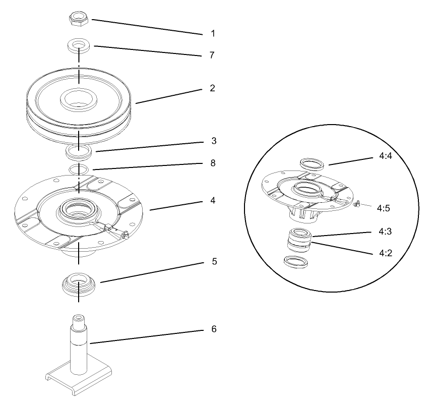 Front Deck Spindle Assembly No. 104-3531