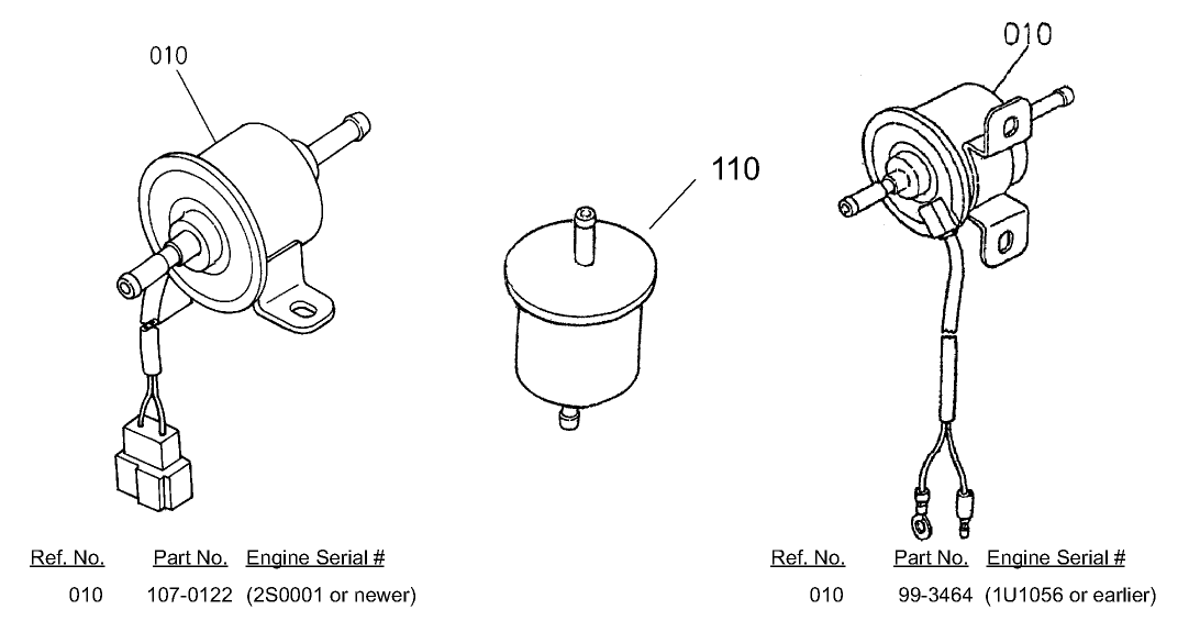 Fuel Filter and Fuel Pump