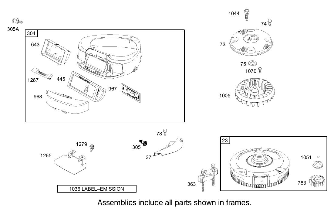 Blower Housing Assembly Briggs and Stratton 31F777-0162-E1