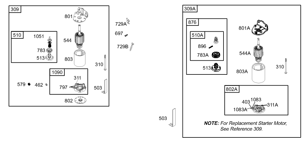 Starter Assembly Briggs and Stratton 31F777-0162-E1