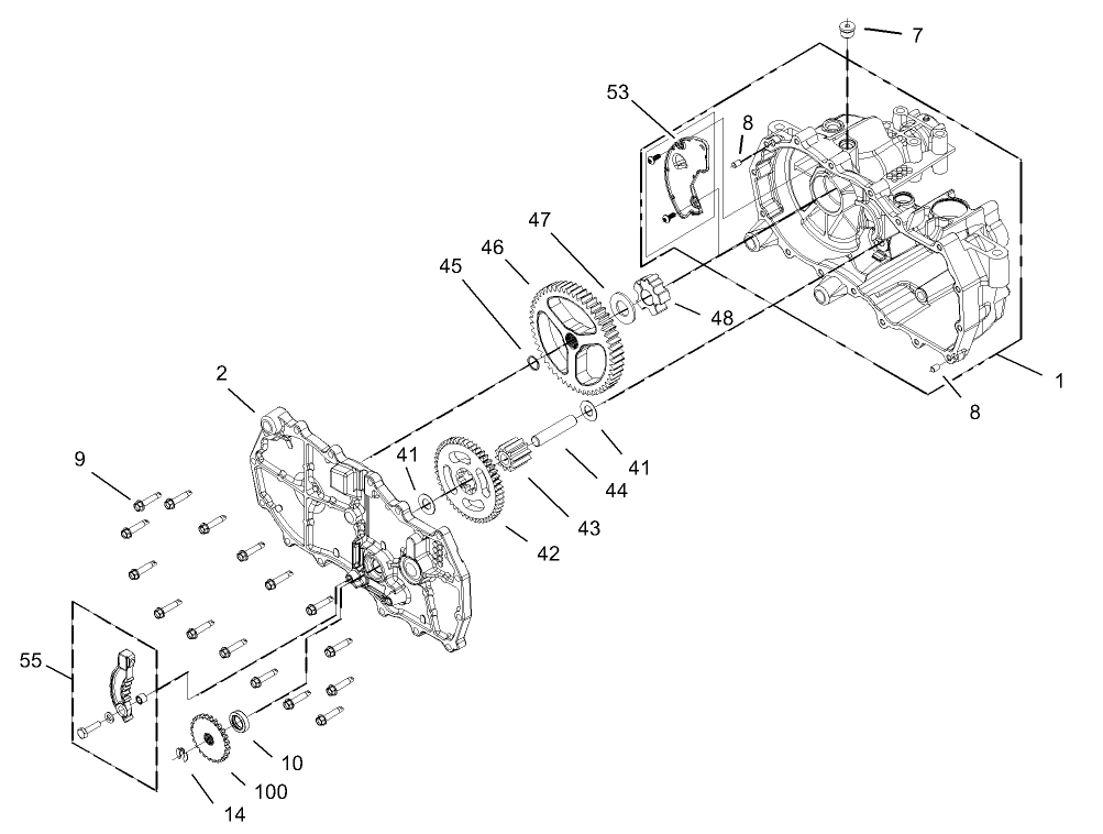 Housing Assembly RH Hydrostat No. 105-3491