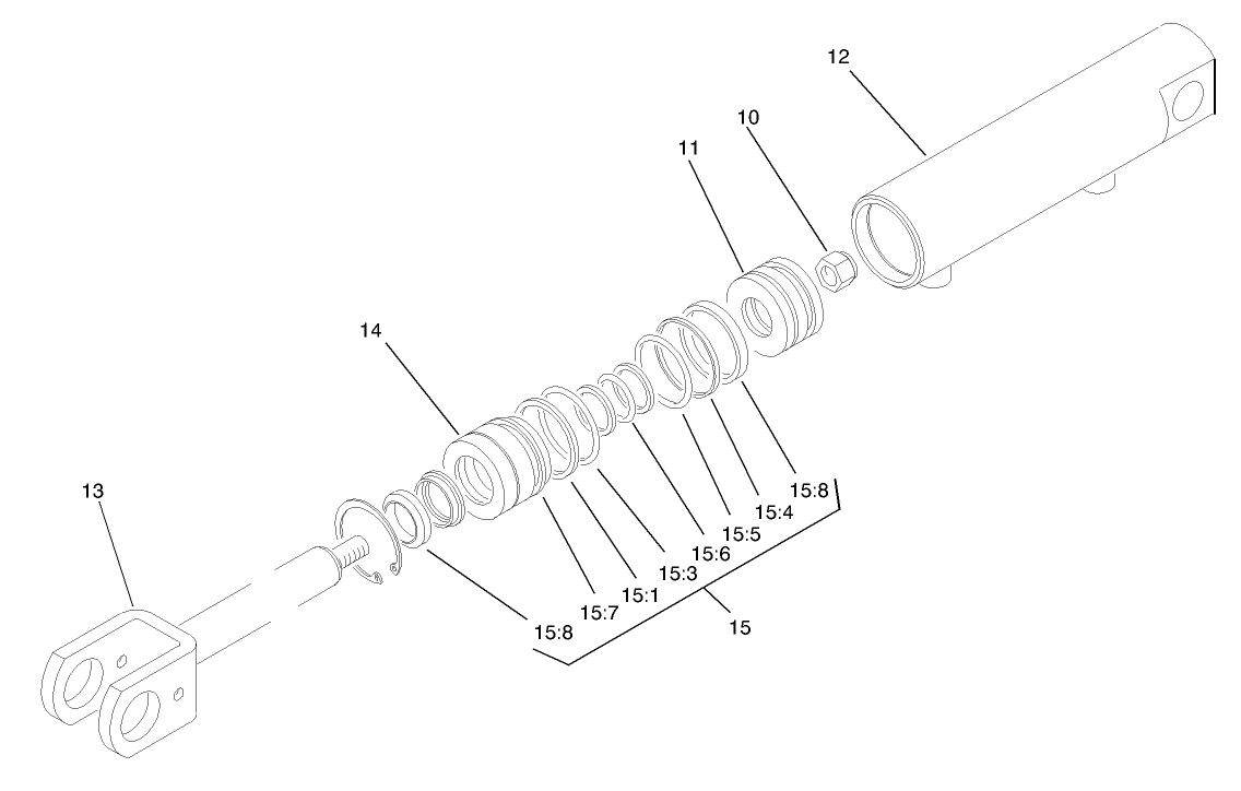 Hydraulic Cylinder Assembly No. 86-5580