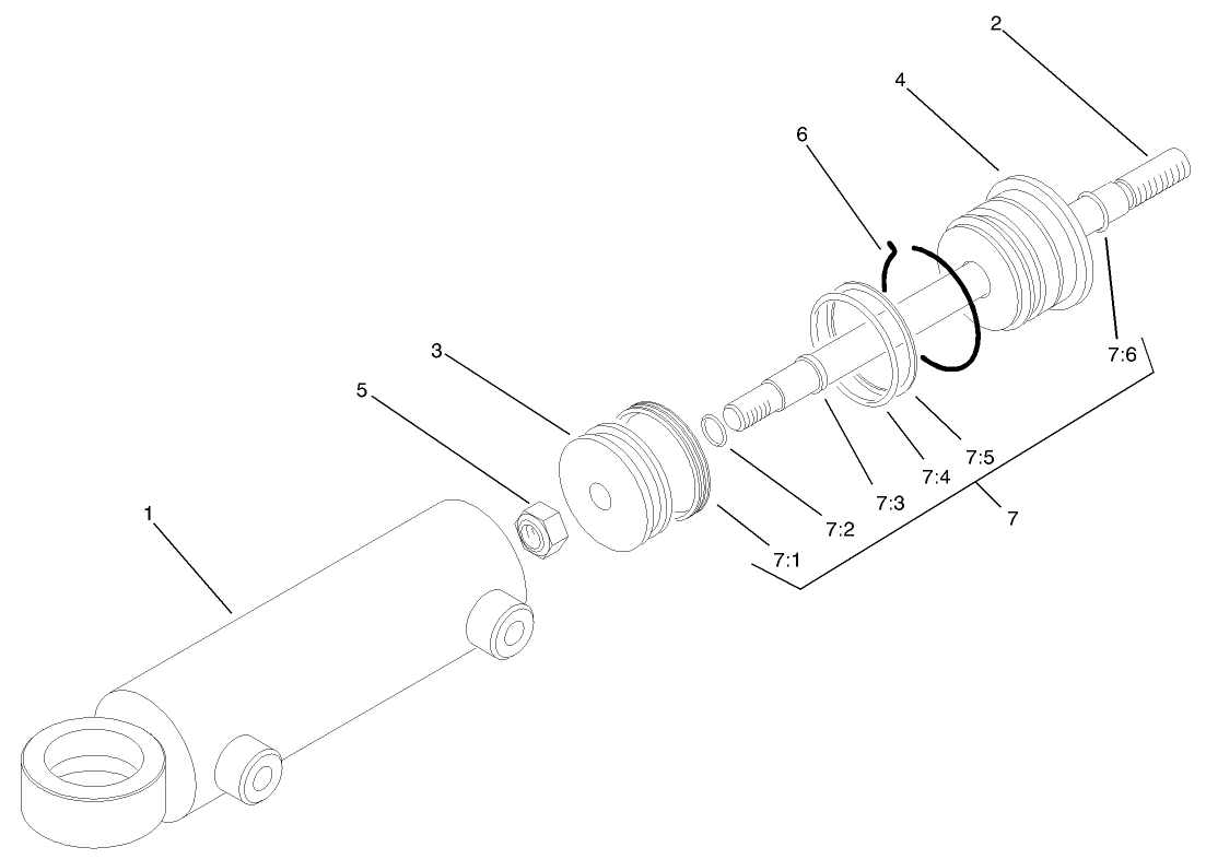 Hydraulic Cylinder Assembly No. 94-8142