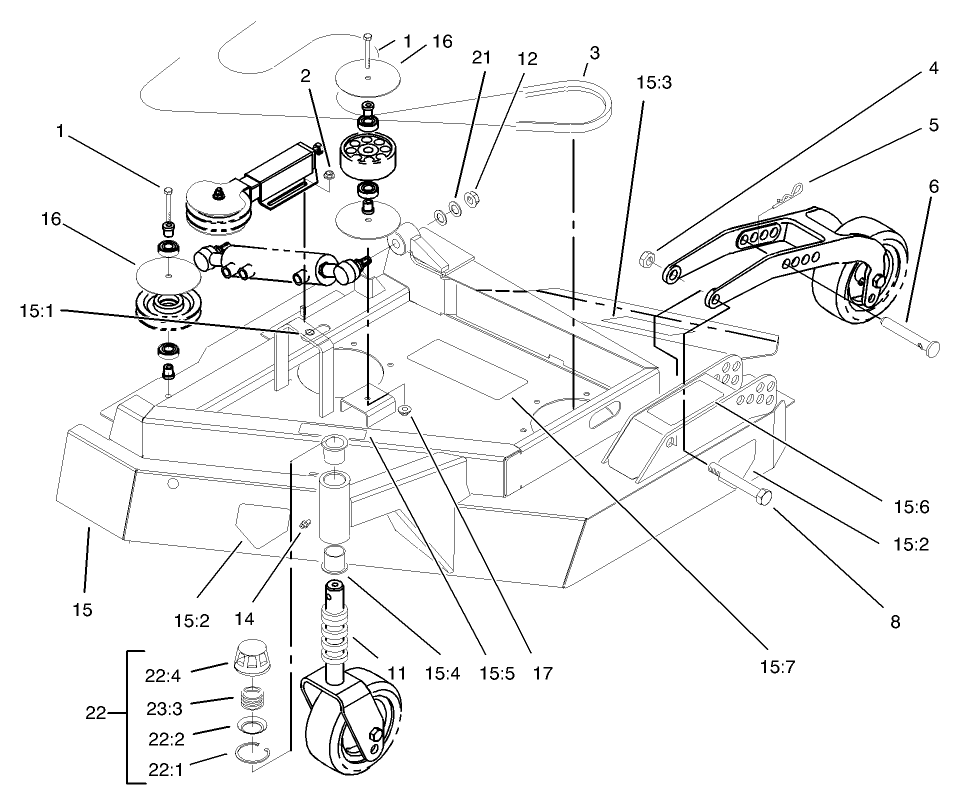 Left Hand Deck Assembly