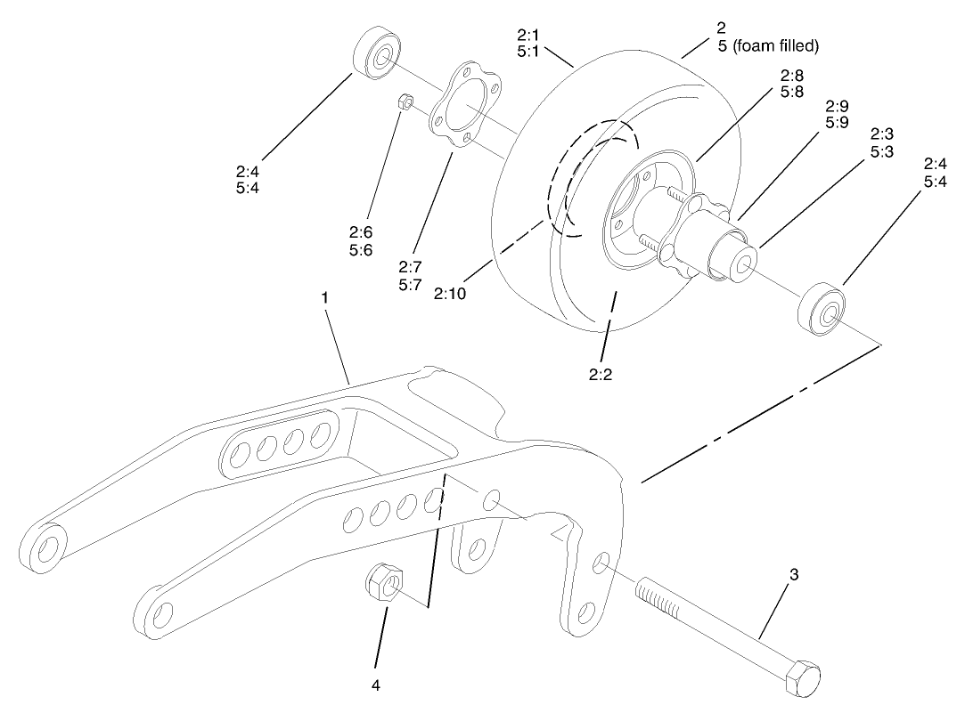Rear Castor Assembly