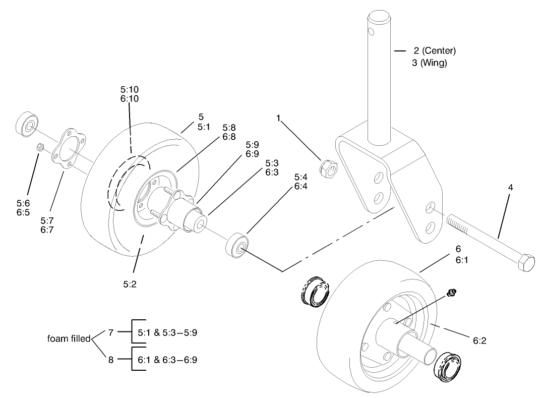 Front Castor Assembly