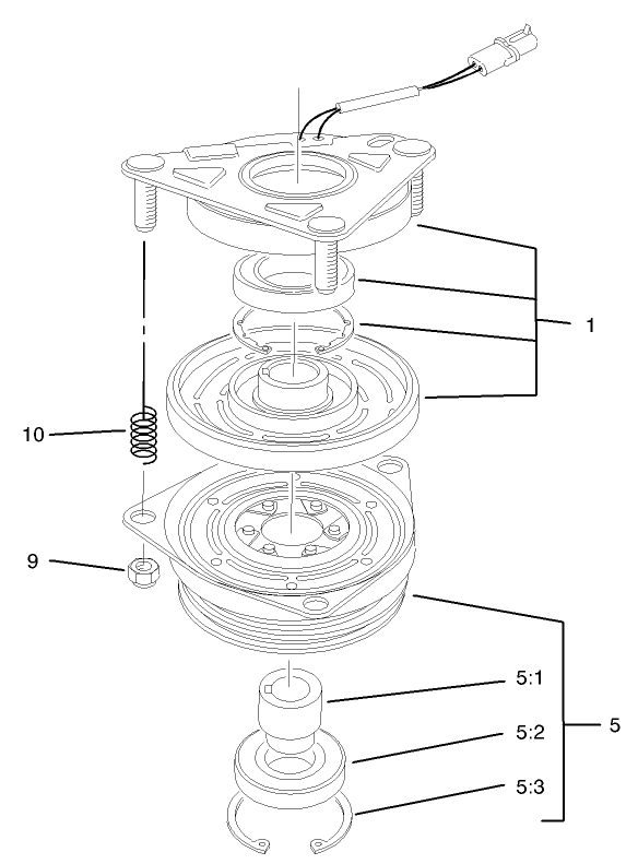 Electric Clutch Brake Assembly No. 100-2559