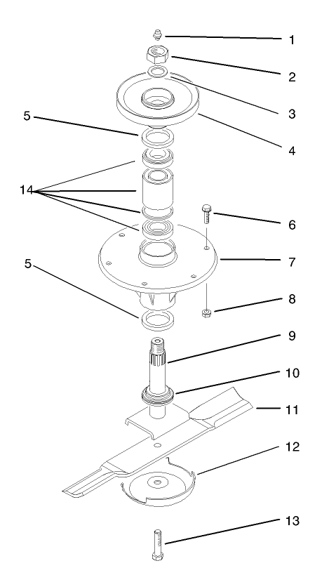Wing Spindle Assembly