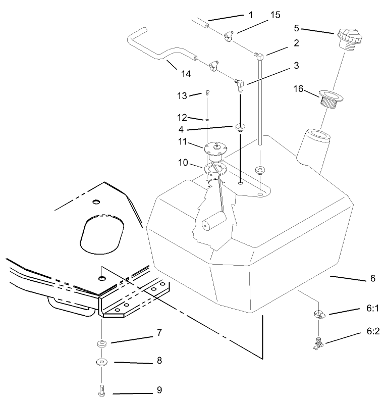 Fuel Tank and Filter Assembly