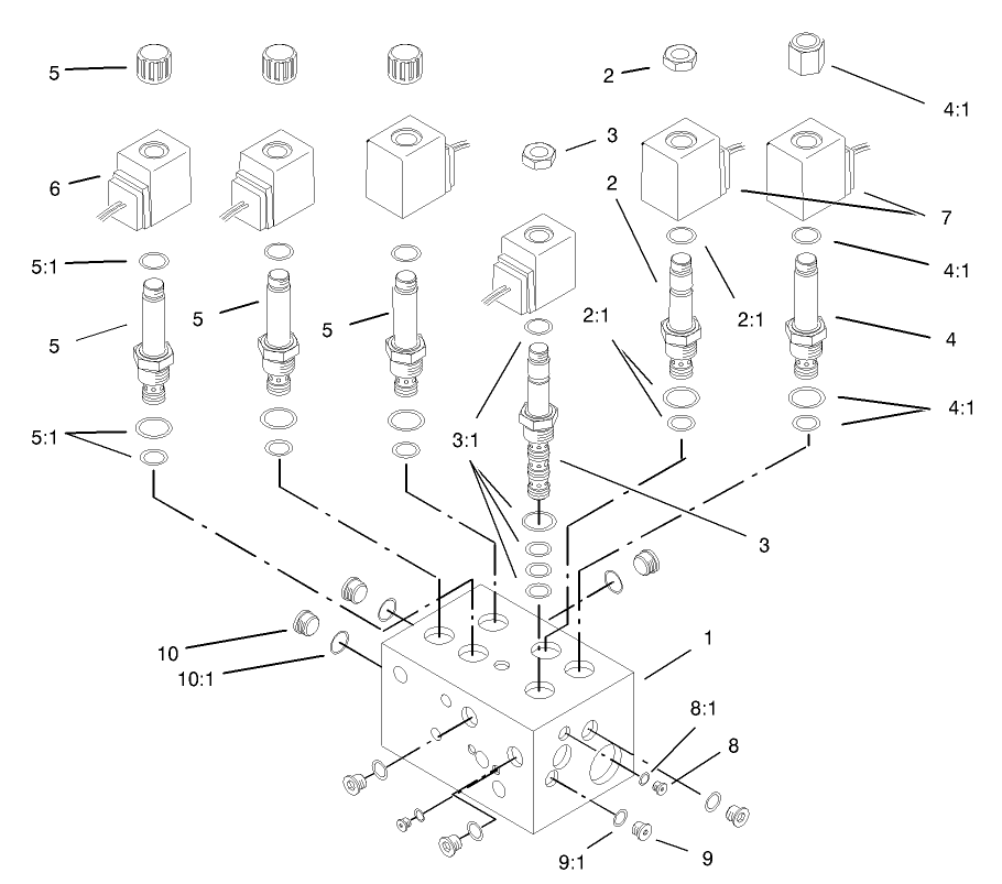 Hydraulic Manifold Lift Block Assembly No. 104-9335