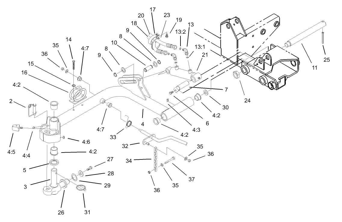 Front Lift Arm Assembly No. 1