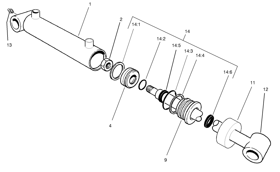 Hydraulic Cylinder Assembly No. 99-6986