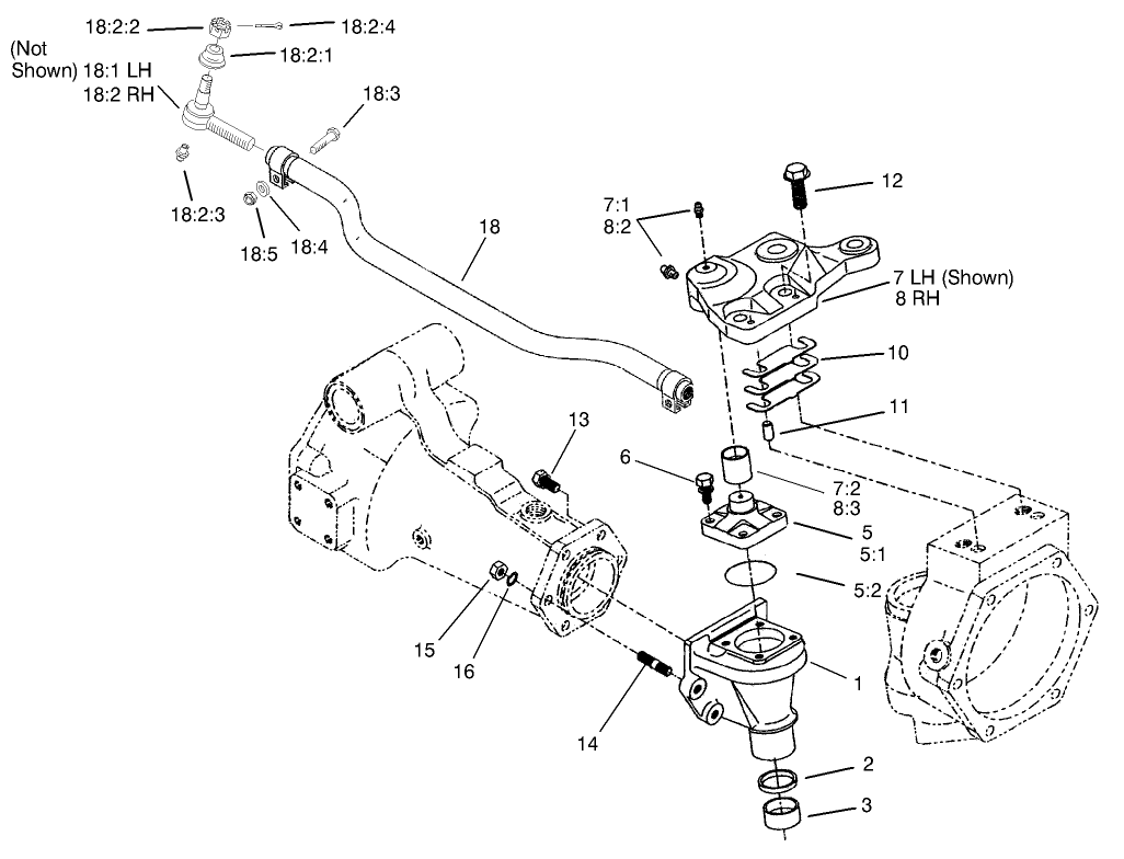 Rear Axle Assembly No. 100-3784 (Continued) Bevel Gear Case Assembly