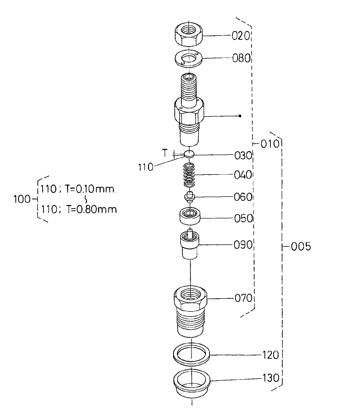 Nozzle Holder Component Assembly