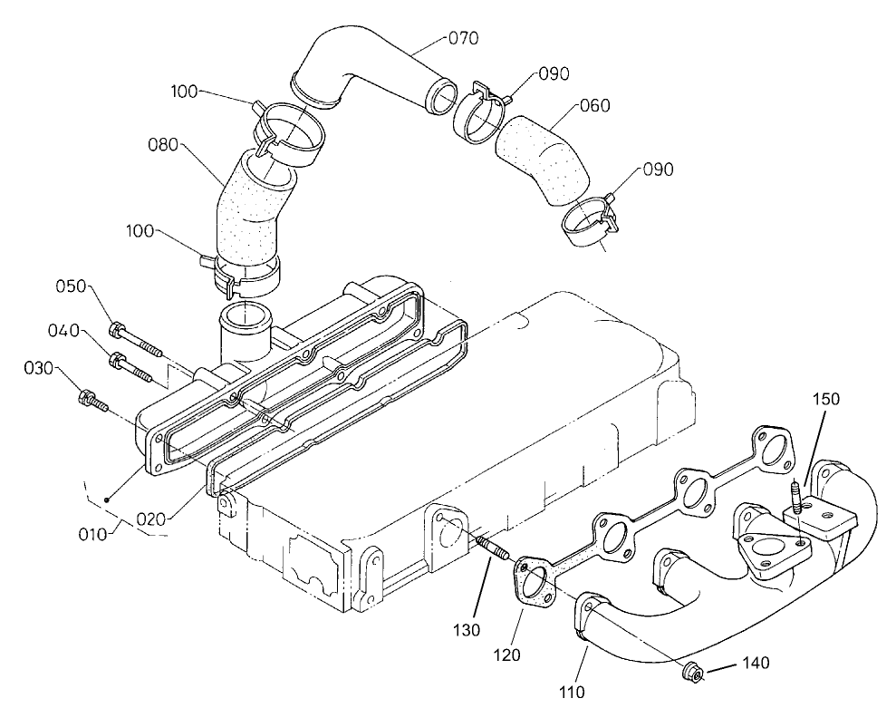 Inlet/Exhaust Manifold Assembly