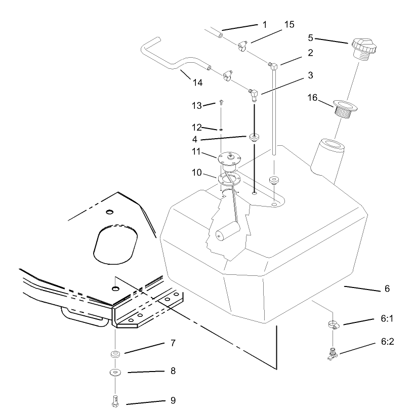 Fuel Tank and Filter Assembly