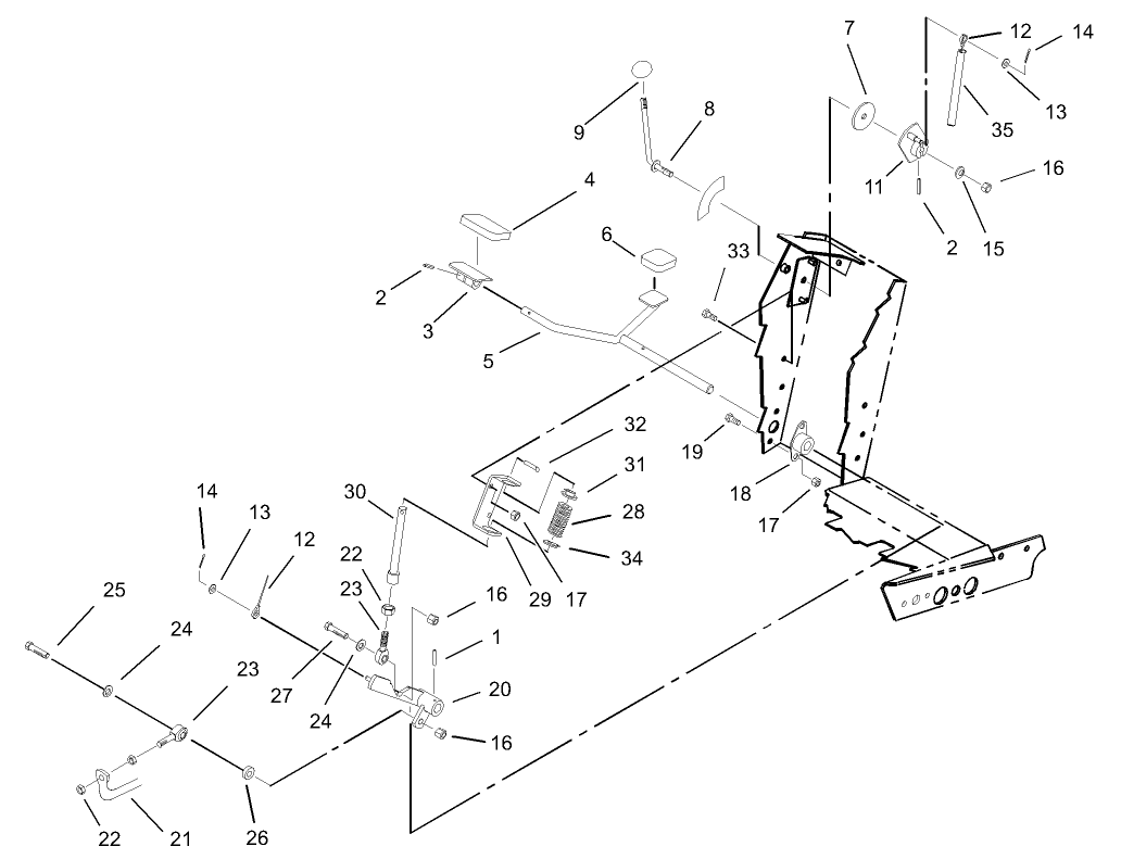 Traction Pedal Assembly