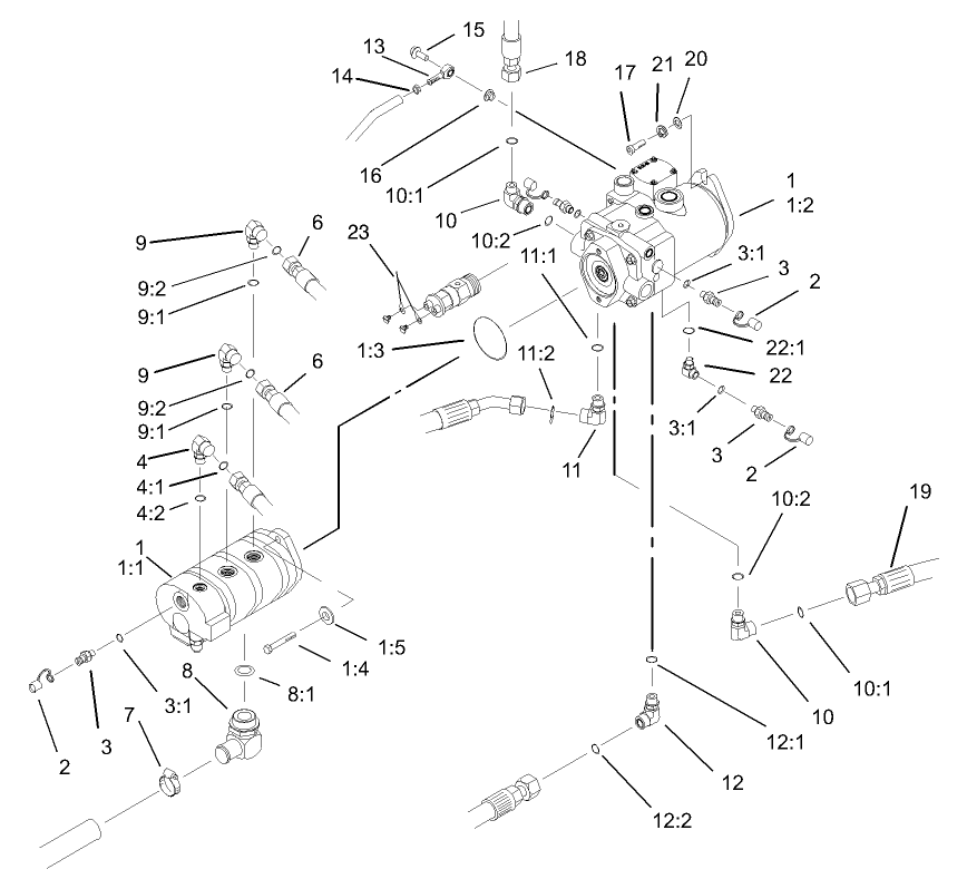 Hydraulic Pump Installation Assembly