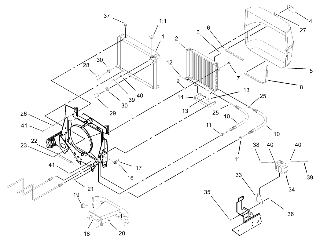 Radiator and Screen Assembly