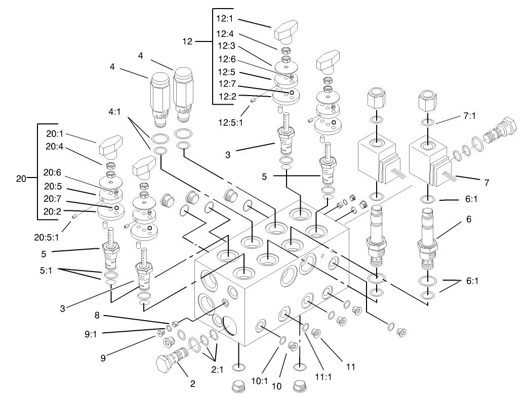 Mow Block Assembly No. 105-0105