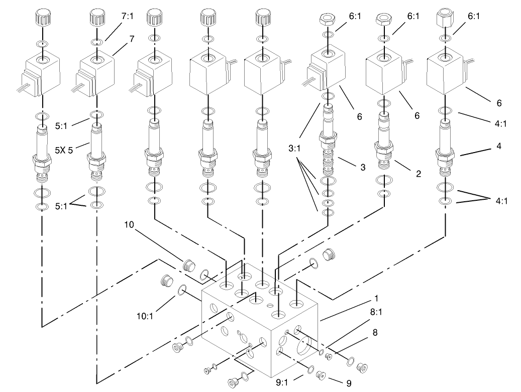 Hydraulic Manifold Lift Block Assembly No. 105-7908